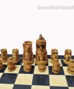 wooden chess set white