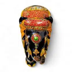 Decorative colorful elephant figurine with intricate patterns