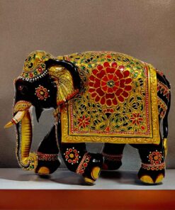 Colorful Ornate Elephant Figurine