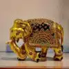 Golden Elephant Figurine Decorative