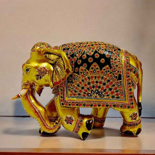 Golden Elephant Figurine Decorative