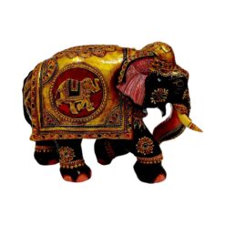 Vintage wooden elephant an elephant painted in elephant body