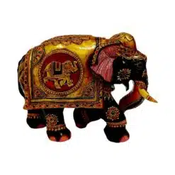 Vintage wooden elephant an elephant painted in elephant body