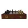 Brass chess set with board