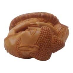 Carved wood Buddha murti upper side carving