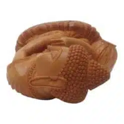 Carved wood Buddha murti upper side carving