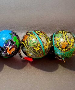 Hand painted balls for Christmas tree decoration