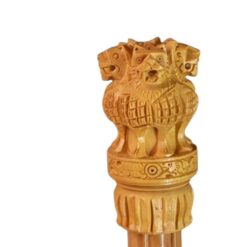 Ashoka Lion Capital Wood Sculpture