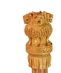 Ashoka Lion Capital Wood Sculpture