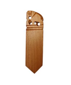 Carved Wooden Bookmark With Animal Head 1000413560