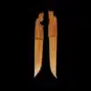 wooden letter opener king queen theme