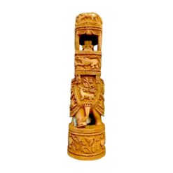 Carved Wooden Totem Sculpture