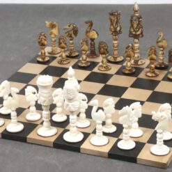 Elegant Animal Themed Chess Set