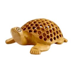 hand carved jali work tortoise figurines
