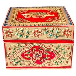 hand painted mini jewellery box painted