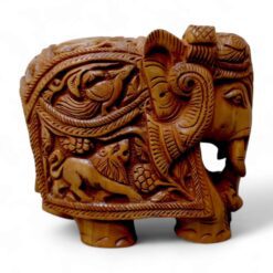 Intricate Carved Elephant Sandalwood