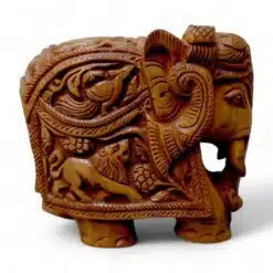 Intricate Carved Elephant Sandalwood