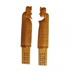Wooden Carved Figures Royal Pair