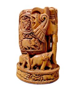 Wooden Elephant Carving Art 1215
