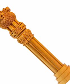 Wooden Lion Pillar Scepter