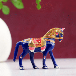 metal painted horse statue