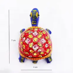 Metal Painted Turtle Statue – Symbol of Longevity and Positive Energy - Image 2