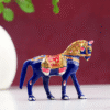 metal painted horse statue