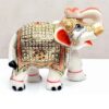 Hand Painted Marble Elephant | Handmade Decor