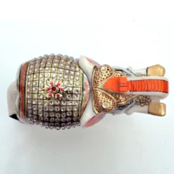 Hand Painted Marble Elephant | Handmade Decor - Image 6