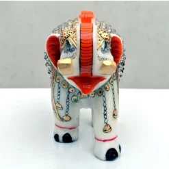 Hand Painted Marble Elephant | Handmade Decor - Image 5