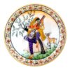 Hand Painted Marble Decorative Plate | Mughal Art