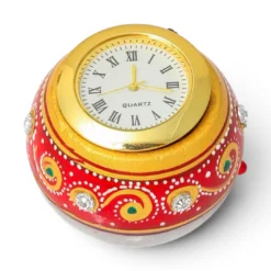 Marble Painted Pillar Watch | Handcrafted Marble Decor - Image 8