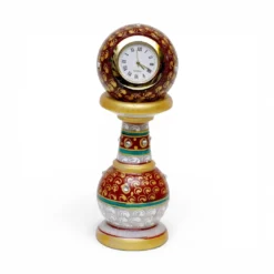 Marble Painted Pillar Watch | Handcrafted Marble Decor