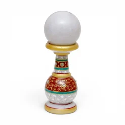 Marble Painted Pillar Watch | Handcrafted Marble Decor - Image 7