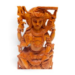 Sandalwood Lord Shiva Statue | Hand Carved Wooden Idol - Image 4