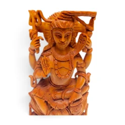 Sandalwood Lord Shiva Statue | Hand Carved Wooden Idol - Image 4