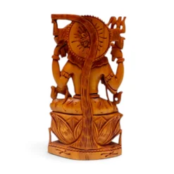 Sandalwood Lord Shiva Statue | Hand Carved Wooden Idol - Image 5