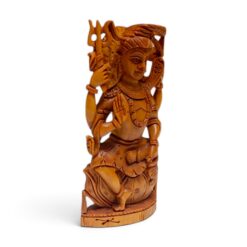 Sandalwood Lord Shiva Statue | Hand Carved Wooden Idol - Image 3