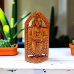 Pure Sandalwood Tirupati Balaji Statue | Hand Carved Idol