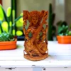 Sandalwood Saraswati Idol | Hand Carved Wooden Statue