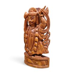 Sandalwood Srinath Ji Idol | Hand Carved Wooden Statue - Image 4