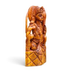 Sandalwood Lord Hanuman Murti | Hand Carved Wooden Idol - Image 4