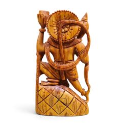 Sandalwood Hanuman Ji Statue | Hand Carved Wooden Idol - Image 5