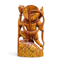 Sandalwood Hanuman Ji Statue | Hand Carved Wooden Idol - Image 5
