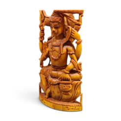 Sandalwood Lord Shiva Statue | Hand Carved Wooden Idol - Image 3