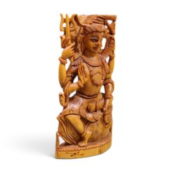 Sandalwood Lord Shiva Statue | Hand Carved Wooden Idol - Image 4