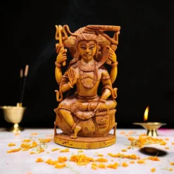 Sandalwood Lord Shiva Statue | Hand Carved Wooden Idol
