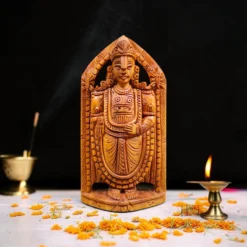 Pure Sandalwood Tirupati Balaji Statue | Hand Carved Idol