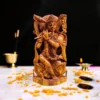 Sandalwood Lord Krishna Statue | Hand Carved Wooden Idol