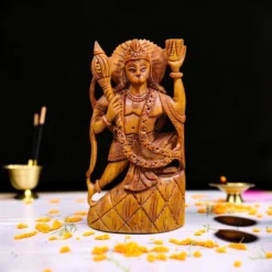 Sandalwood Hanuman Ji Statue | Hand Carved Wooden Idol